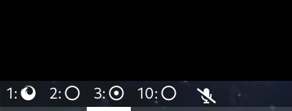 The statusbar showing an icon that blends in.